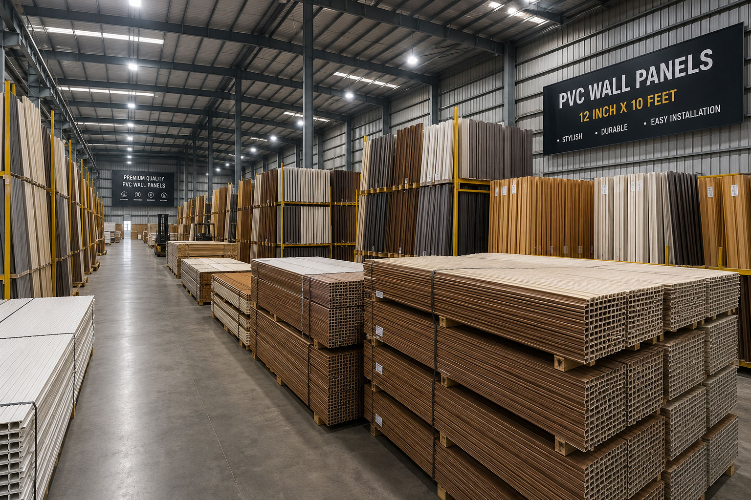 Decorative PVC panels arranged at PVC Interiors